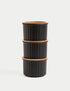Set of 3 Round Storage Jars